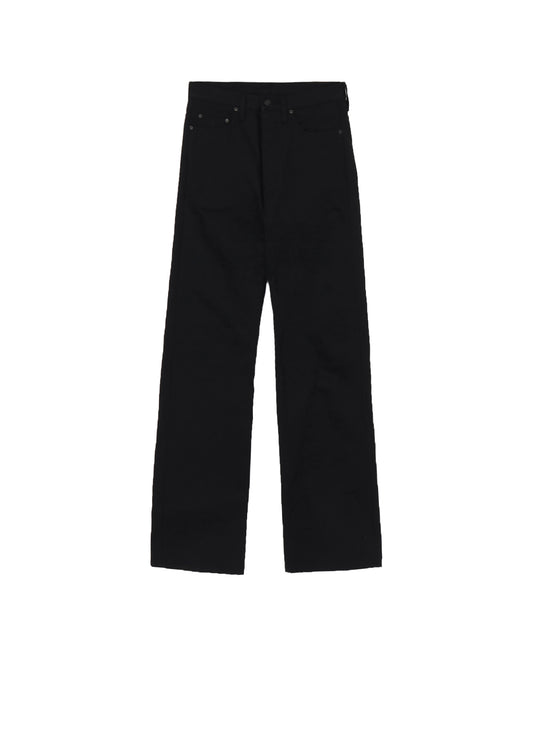 SELVEDGE DENIM 5 POCKETS PANTS BLACK