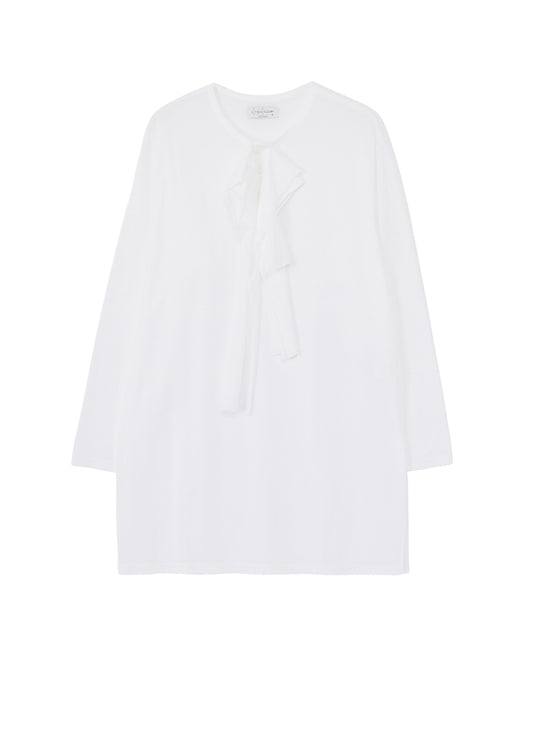 100/- PLAIN STITCH DRAPE DETAIL LONG SLV T