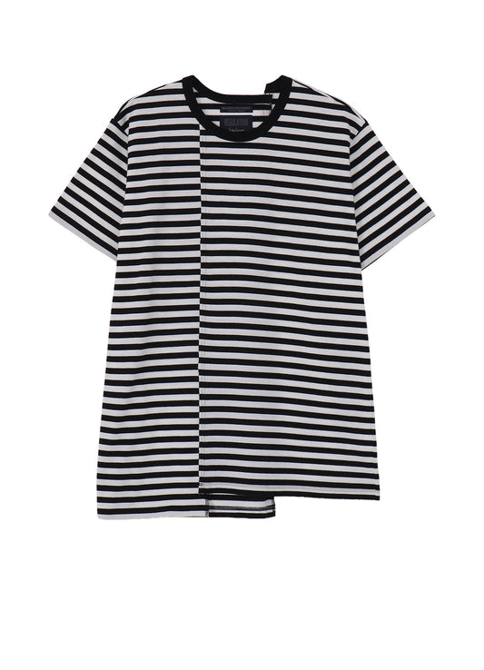 40/4 BORDER PLAIN STITCH PANELED SHORT SLV T