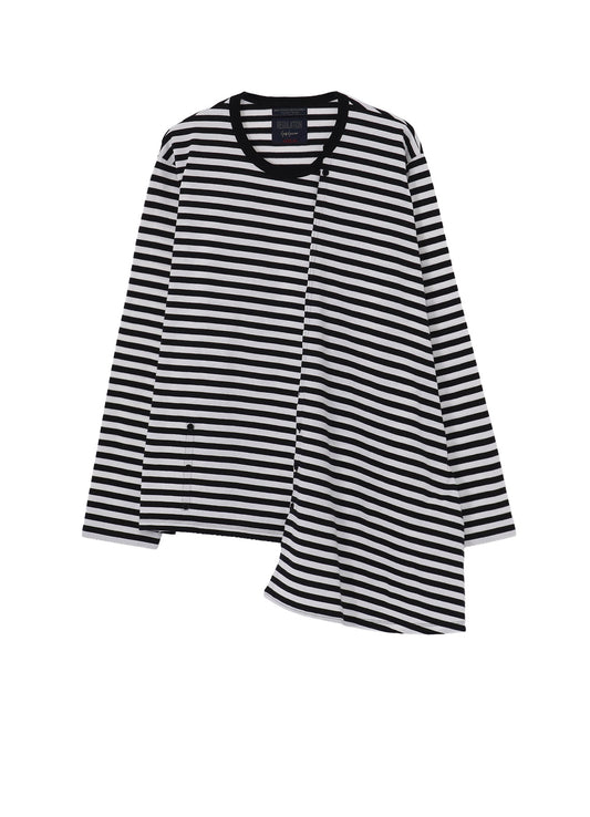 40/4 BORDER PLAIN STITCH PANELED LONG SLV T