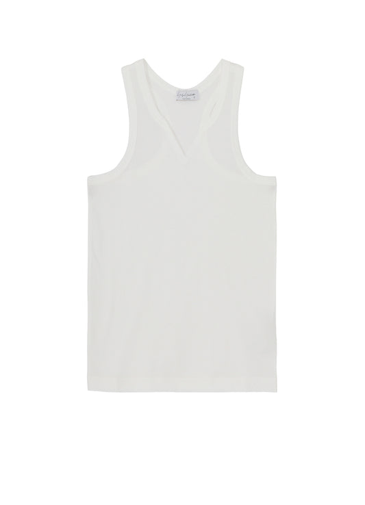 SINGLE JERSEY V NECK TANK TOP