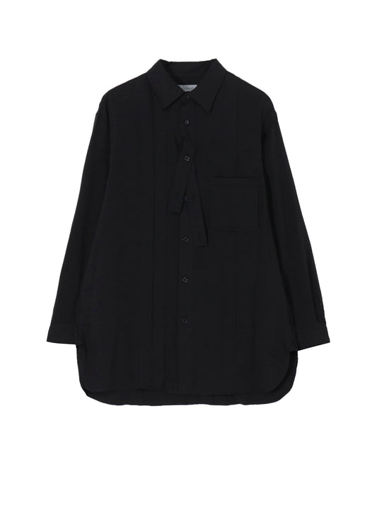 CELLULOSE LAWN DOUBLE PLACKET PADDED BLOUSE