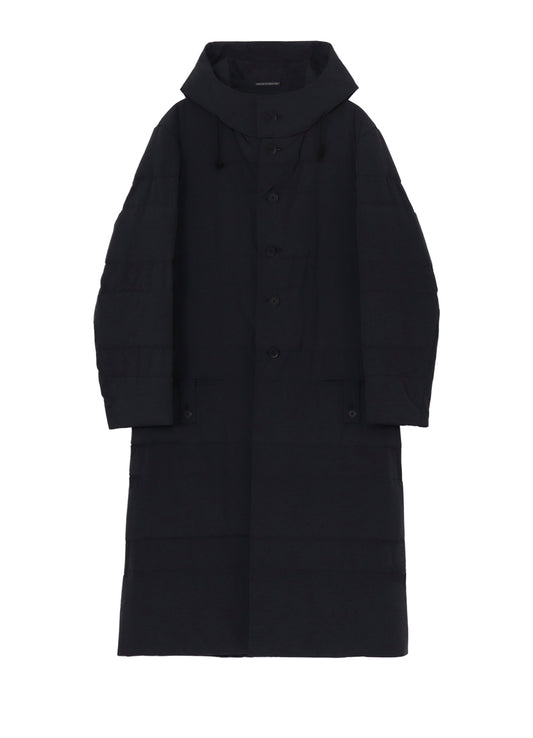 RE NYLON TUSSER PADDED FOODED COAT