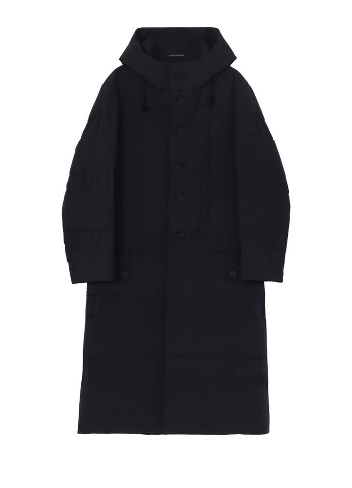 RE NYLON TUSSER PADDED FOODED COAT