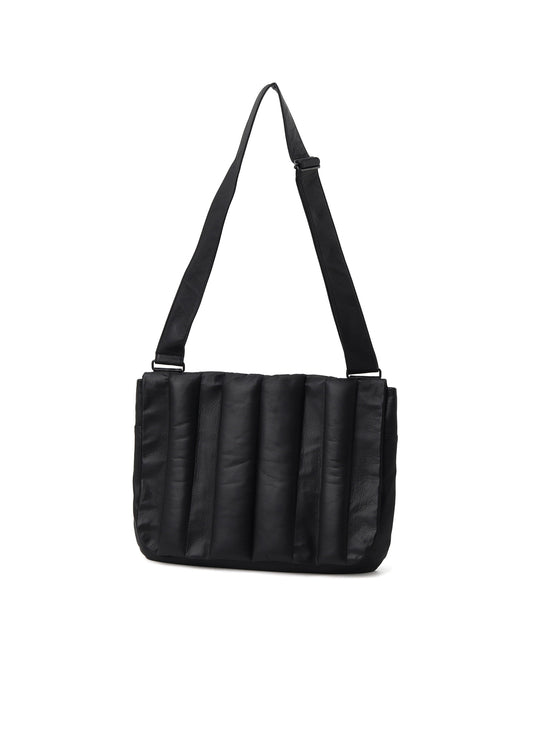 GARMENT LEATHER PADDED SHOULDER BAG