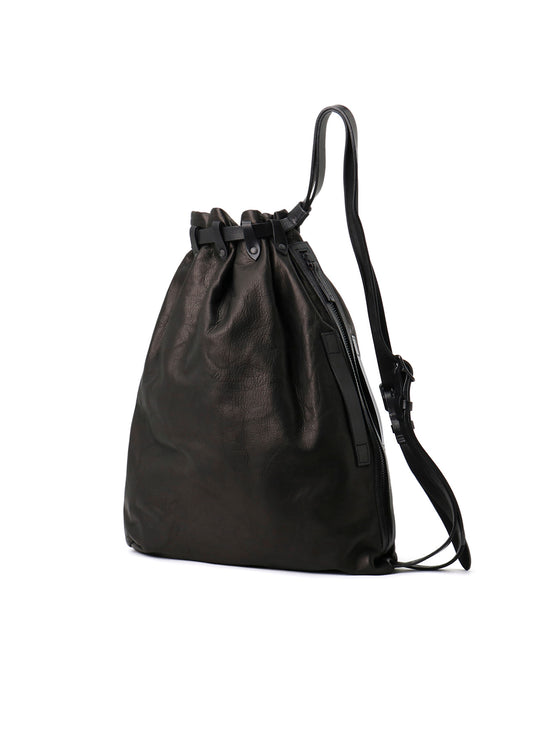 HORSE LEATHER DRAWSTRING BACKPACK