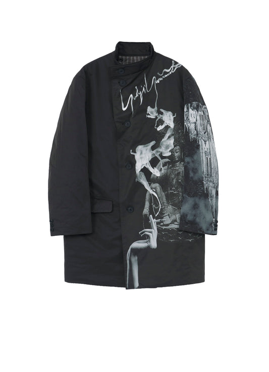 SMOKING GOTHIC PRINTED JACKET WITH LINER