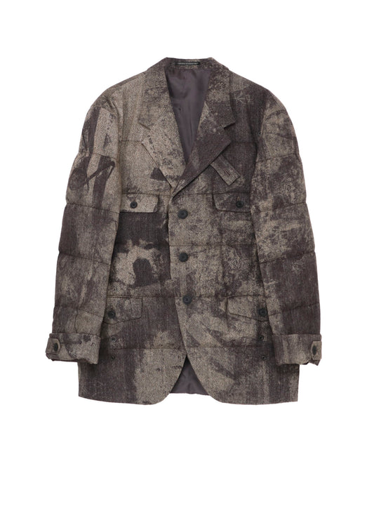COLLAGE PRINTED PADDED JACKET