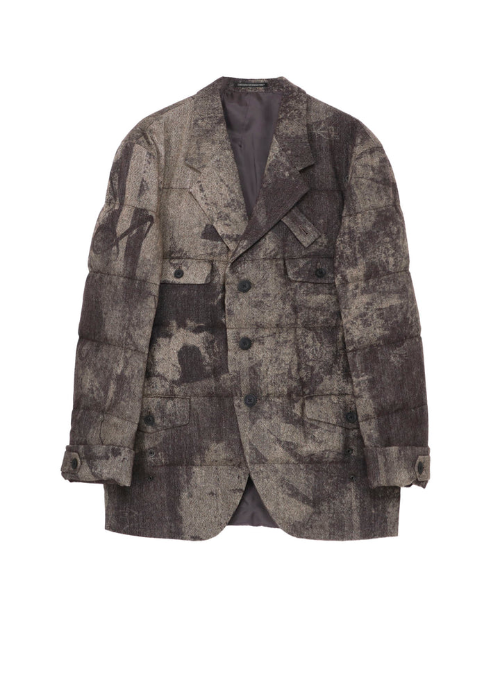 COLLAGE PRINTED PADDED JACKET