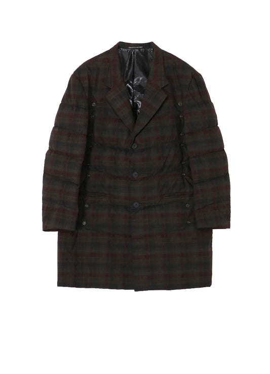 MADRAS INK 3 BUTTONS DIAGONAL PADDED JACKET