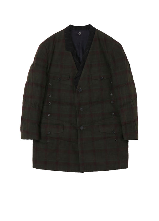 MADRAS INK 3 BUTTONS JACKET WITH LINER