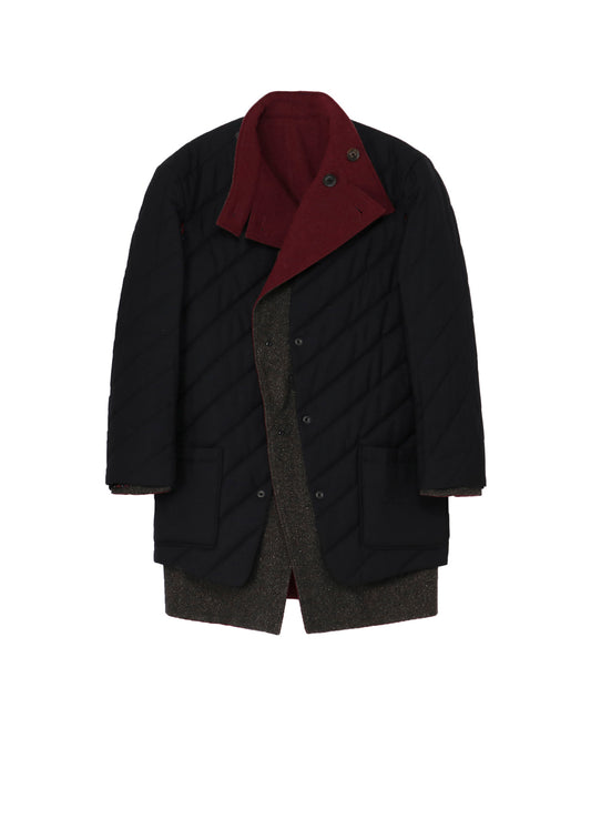 DARK RED REVERSIBLE JACKET WITH LINER
