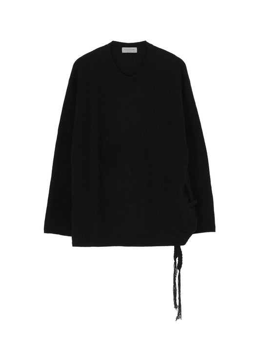 7G1P PLAIN STITCH WITH STRING STRING ROUND NECK PO
