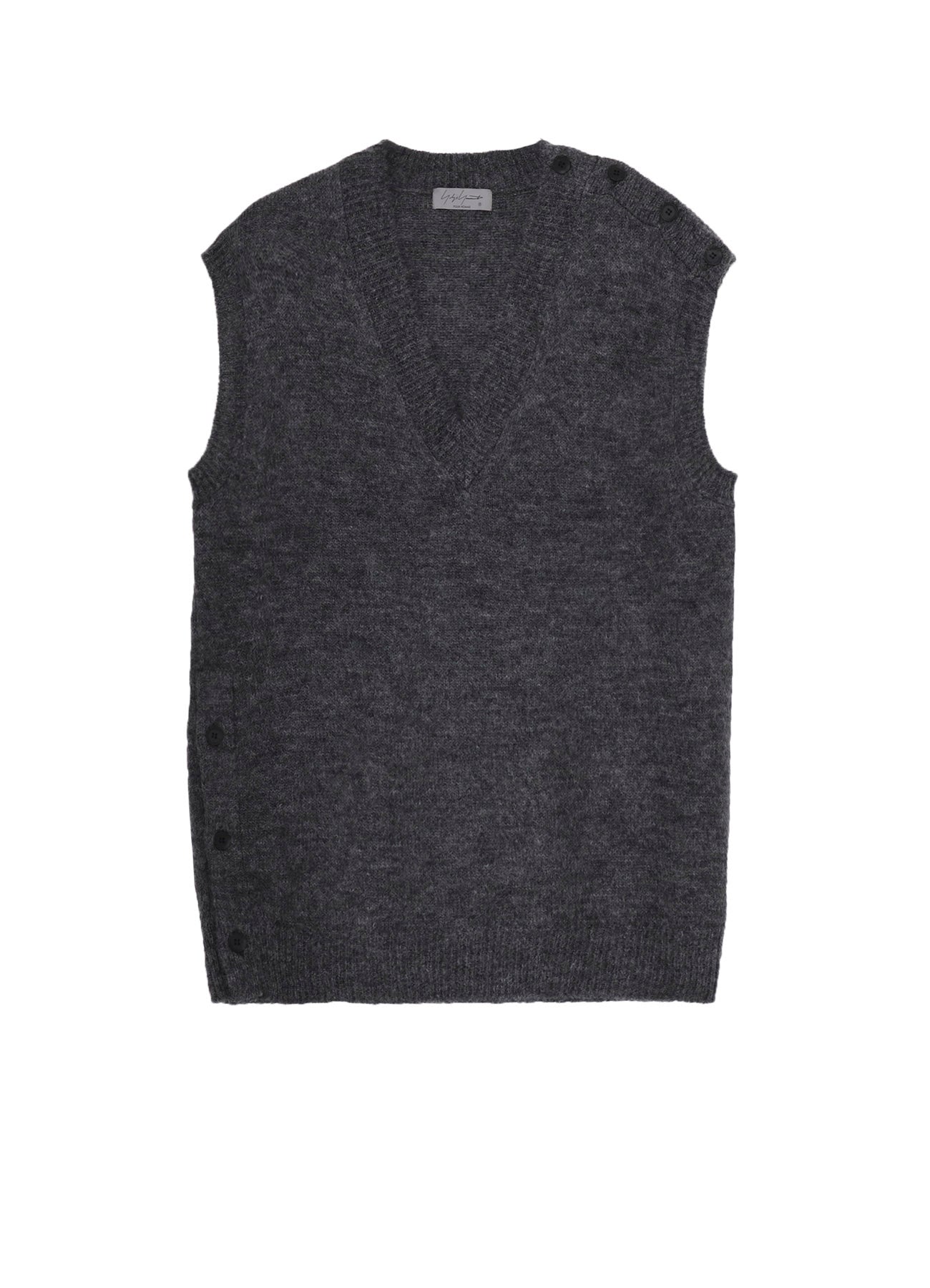 トップス Yohji Yamamoto Pour Homme Knit Vest YOHJI YAMAMOTO POUR HOMME - FW93 Wool vest with side cutouts