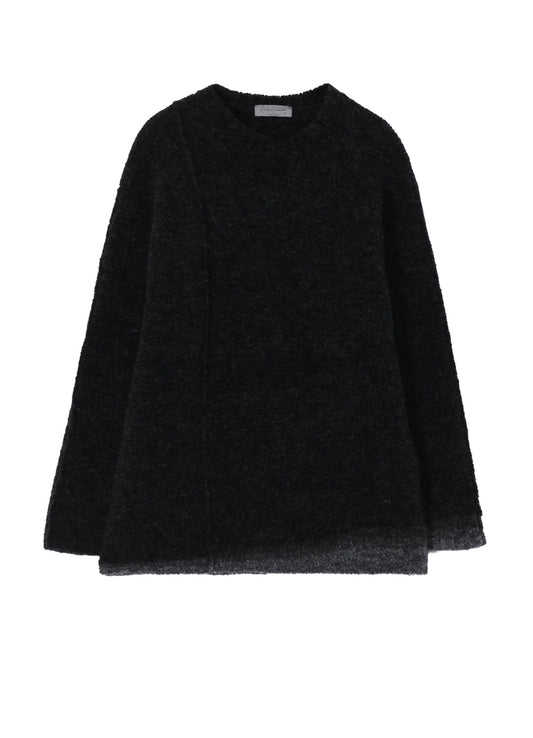 3G1P PLAIN STITCH GRADATION ROUND NECK PO