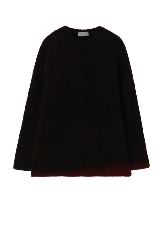 3G1P PLAIN STITCH GRADATION ROUND NECK PO