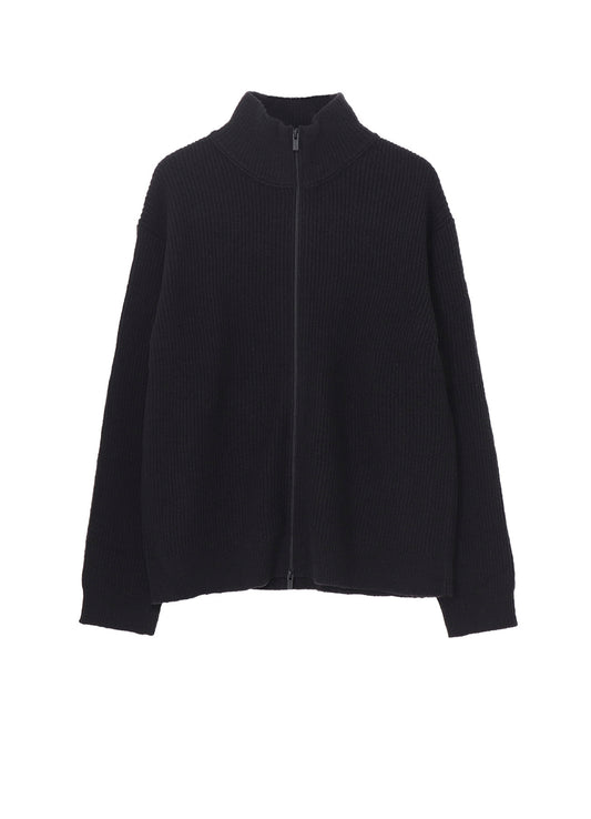 HIGH-NECK ZIP CARDIGAN