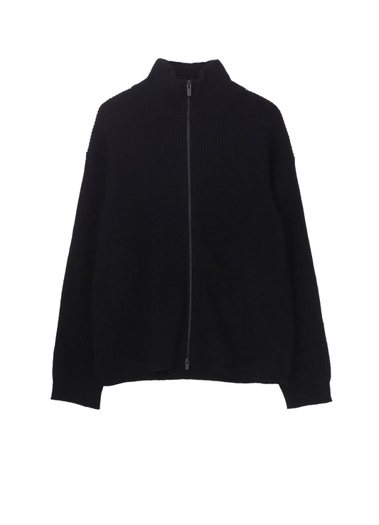 HIGH-NECK ZIP CARDIGAN