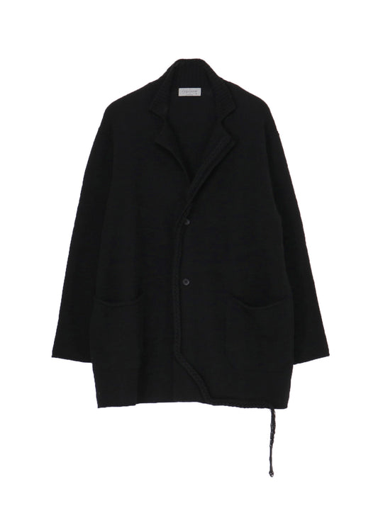 7G1P PLAIN STITCH WITH STRING STRING DETAIL JACKET