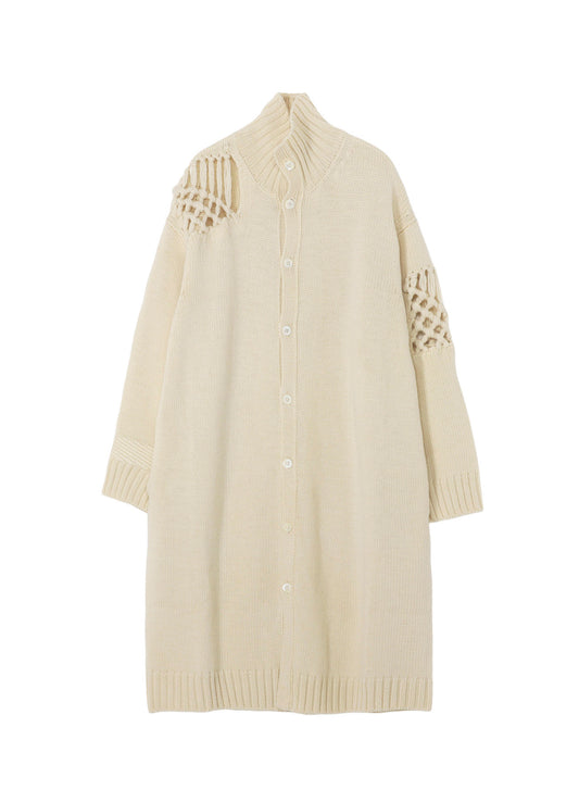 STITCHING MACRAME TURTLE CARDIGAN