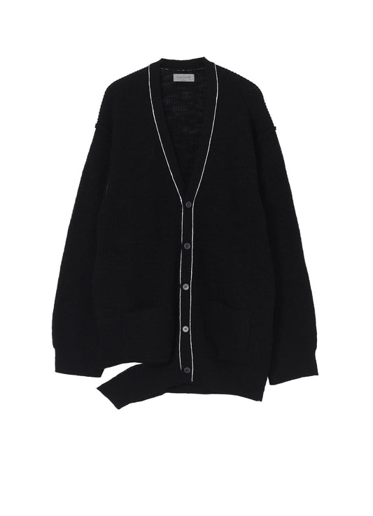 HALF CARDIGAN SLIT DETAIL V NECK CARDIGAN