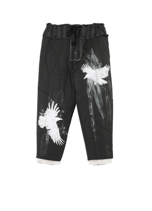 RAW LINEN VELVET ONE SIDE POCKET PANTS WITH LINER