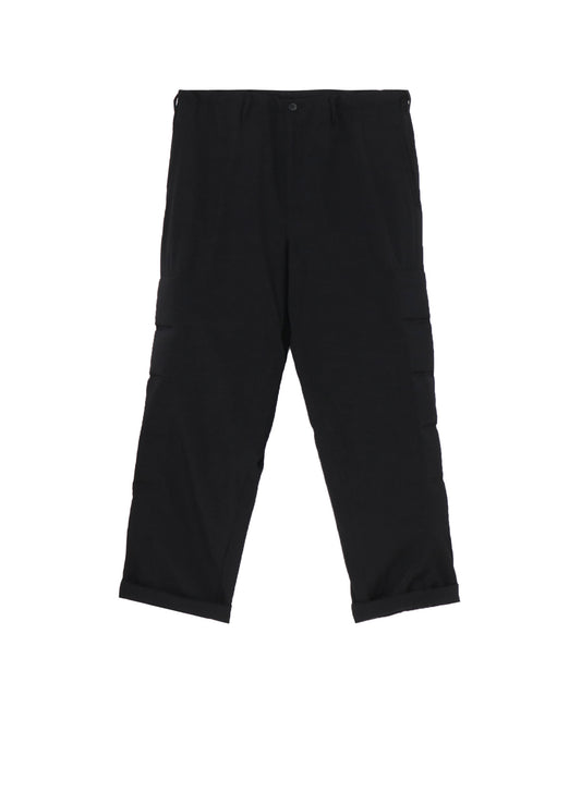 WOOL GABARDINE SIDE PADDED PANTS