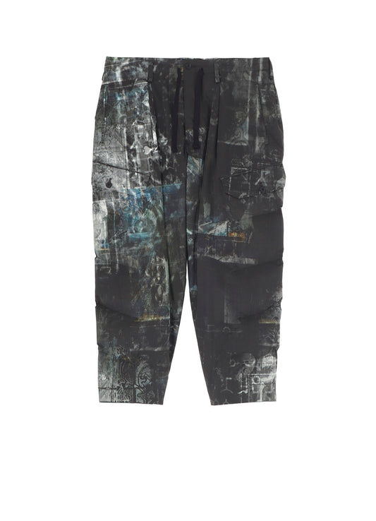 DIAGONAL FPADDED PRINTED PANTS