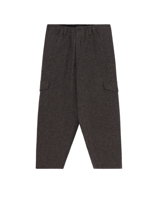 SILK NEP TWEED SIDE POCKET PANTS WITH LINER