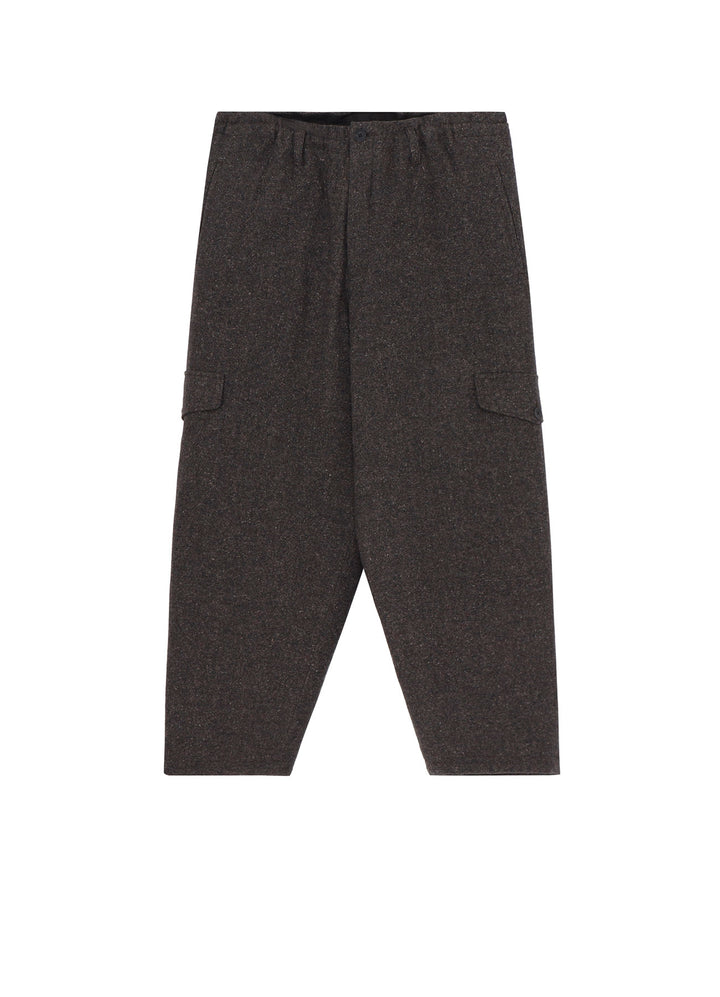 SILK NEP TWEED SIDE POCKET PANTS WITH LINER