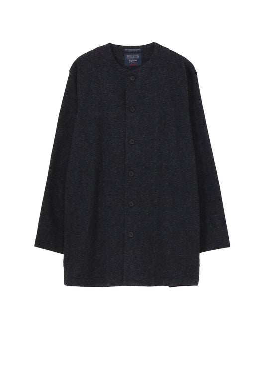 WOOLLEN JERSEY ROUND NECK JACKET