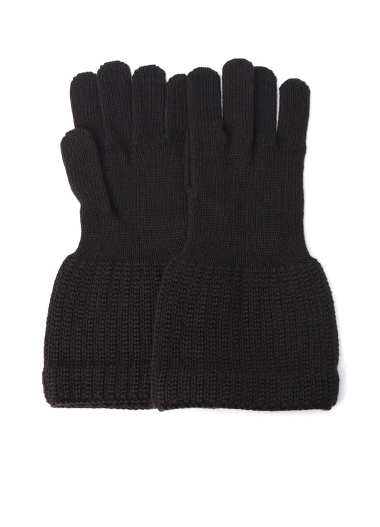 W/AC CARDIGAN STITCH KNITTED CUFFS GLOVES