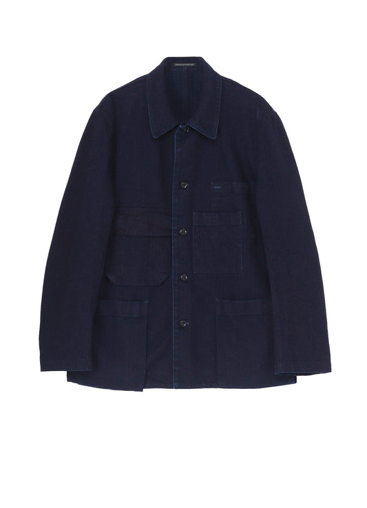 BS HERRINGBONE DENIM 5BS OVERLAP POCKET BLOUSON