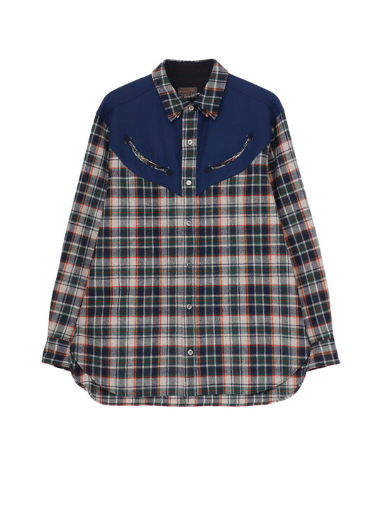 Yohji Yamamoto × PENDLETON PLAID BLOUSE B