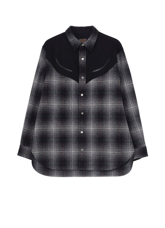 Yohji Yamamoto × PENDLETON PLAID BLOUSE D