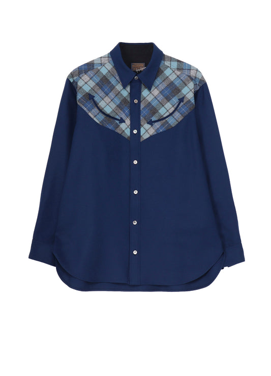Yohji Yamamoto × PENDLETON PLAID BLOUSE E