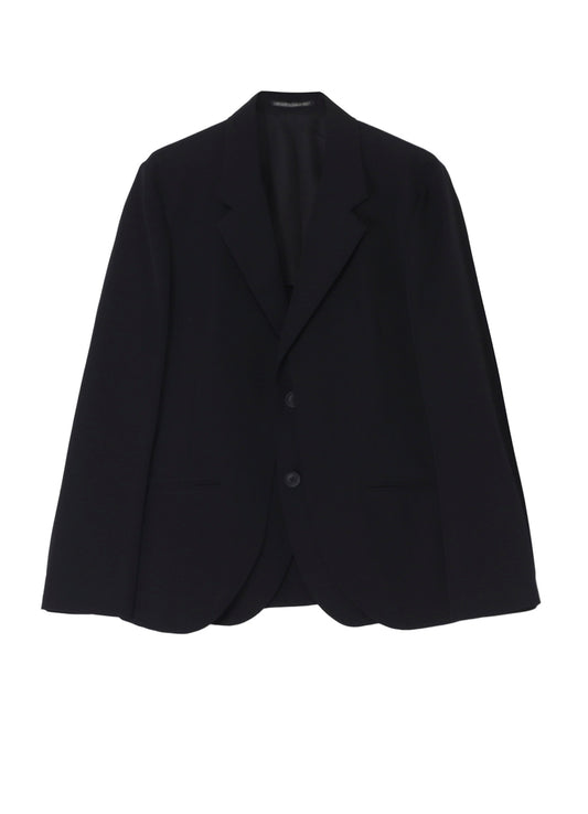 WOOL GABARDINE DOUBLE FRONT JACKET