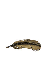 BRASS A.GOLD WILLOW BROOCH BRWN