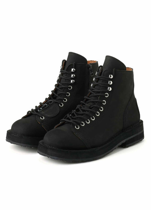 MATTE LEATHER BIKER BOOTS