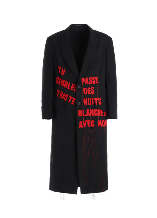 RED LINE  MESSAGE LONG JACKET
