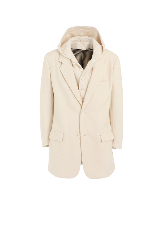 ZERO COUNT KHADI W HOODED JACKET