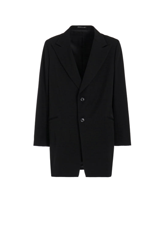 CASHMERE WEAVE PEAKED LAPEL JACKET