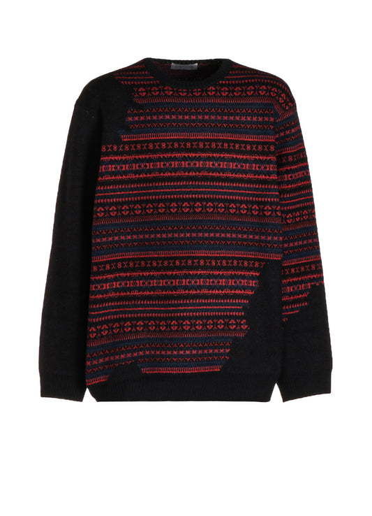 WORMHOLE ROUND NECK KNIT