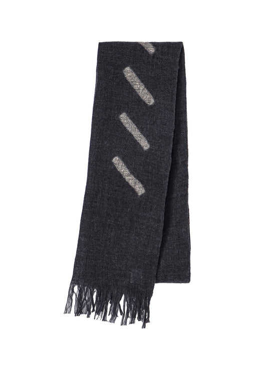 WOOL GAUZE NEEDLE STITCH SCARF