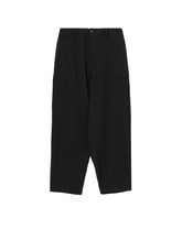 WOOL GABARDINE SIDE 3ST TUCK PANTS