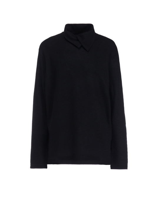 Super120 DOUBLE COLLAR TURTLE NECK