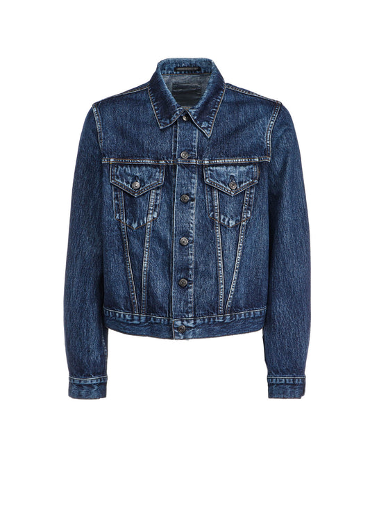 SP 14OZ MW DENIM BUTTON-DOWN JACKET