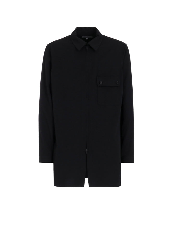 WOOL GABARDINE FRONT ZIP BLOUSE – THE SHOP YOHJI YAMAMOTO