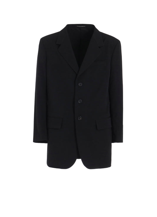 WOOL GABARDINE BACK OPENING JACKET