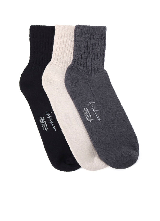 1/28 RAW SILK ANKLE RIB SOCKS